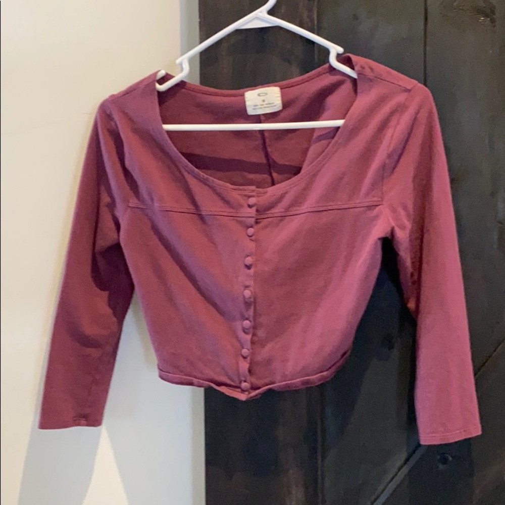 Anthropologie Pins & Needles top size medium (Runs SMALL)
